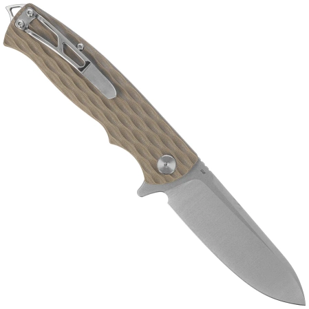 Bestech Grampus Knife Beige G10, Stonewashed/Satin D2 (BG02C)
