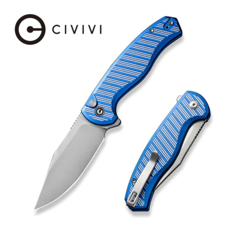 Civivi Knife Stormhowl Bright Blue Aluminum, Satin Nitro-V (C23040B-2)