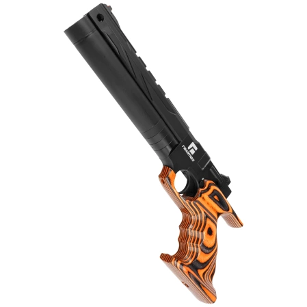 Reximex RPA Orange Laminated 5.5mm PCP Air Pistol with Regulator
