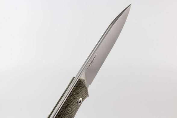 Nóż LionSteel Bushcraft Green Canvas, Satin Blade (B35 CVG)
