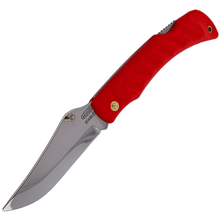 Mikov Crocodile Red ABS Folding Knife, Mirror Finish (243-NH-1/C RED)