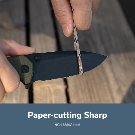 Sencut Skarnax Knife OD Green G10, Black 9Cr18MoV (S24025-2)