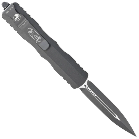Microtech Dirac D/E OTF Knife Black Aluminum, Tactical by Tony Marfione (225-1T)