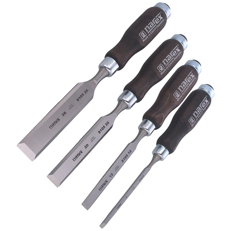 Narex Profi chisel set with side chamfer 6, 12, 20, 26 (863020)