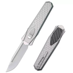 Nóż grawitacyjny Remette Swordfish Titanium / Carbon Fiber, Pearlescent M390 (ZL101B1)