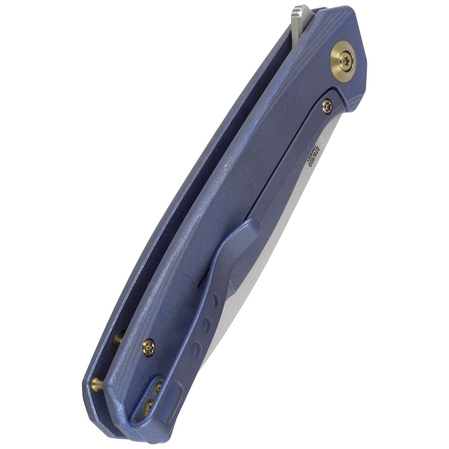 Nóż składany WE Knife Seer LE No 576/610 Blue Titanium, Rubber Silver CPM 20CV (WE20015-2)