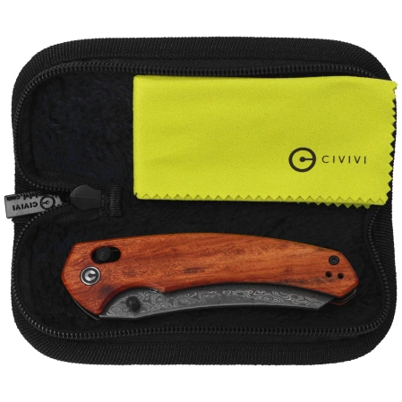 Nóż składany Civivi Sixgill Guibourtia Wood, Damascus by Gavko Knives (C24050-DS1)