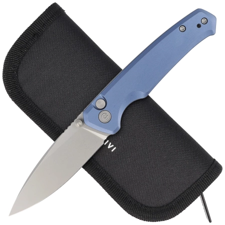 Civivi Altus Blue Aluminum, Stonewashed Nitro-V knife (C20076-6)