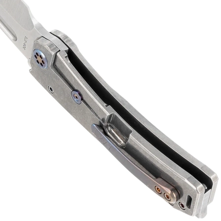 Nóż składany Medford Marauder-H D/P Tumbled Titanium, Flamed HW/Clip, NP3 Breaker, Tumbled S45VN by Greg Medford (MK045STD-01TM-TFCF-BN)