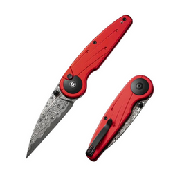 Nóż składany Civivi Starflare Red Aluminium, Damascus (C23052-DS1)