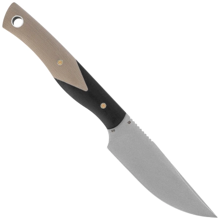 Bestech Heidi Blacksmith #1 Knife Black / Beige G10, Satin D2 by Heidi (BFK01B)