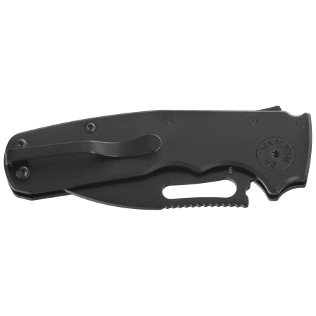 Demko Shark Cub Stealth Slicer Shark Knife Black Aluminum, Black DLC CPM20CV by Andrew Demko (SC-STE-20CVDLC-BK-SS)