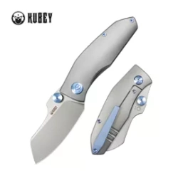 Nóż składany Kubey Monsterdog Gray Titanium, Sandblasted M390 by Dmitry Osarenko (KB285F)