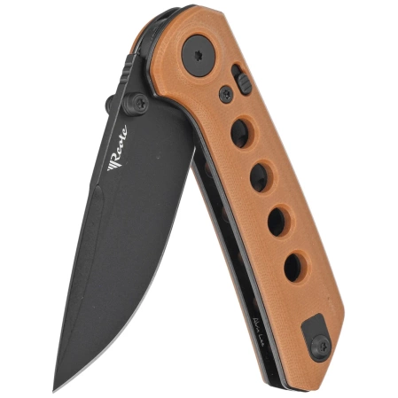 Nóż składany Reate PL-XT Tan G10, Black PVD Nitro-V