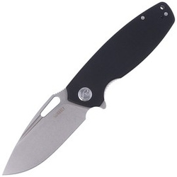 Kubey Knife Tityus Black G10, Bead Blasted D2 (KU322A)