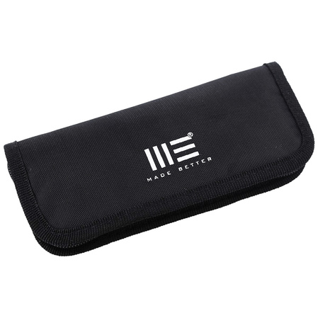 Nóż składany WE Knife Mini Malice Tiger Stripe Pattern Flamed Titanium, Silver Bead Blasted CPM 20CV by Ferrum Forge Knife Works (WE054BL-6)