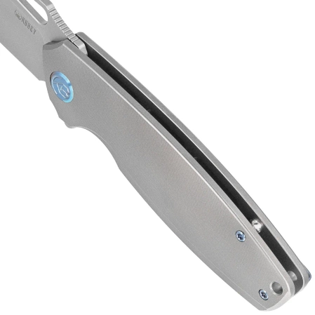 Nóż składany Kubey Tityus KB360A Gray Titanium, Bead Blasted 14C28N