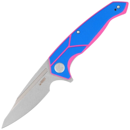 Nóż składany Kubey RBC-1 Blue / Pink G10, Stonewashed 14C28N by Sherif Manganas (KU373C)