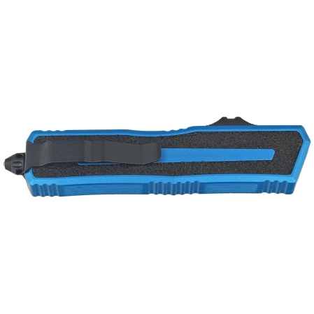 Nóż automatyczny OTF Microtech Scarab II Gen III S/E Blue Aluminium, Black M390MK by Tony Marfione (1278-1BL)