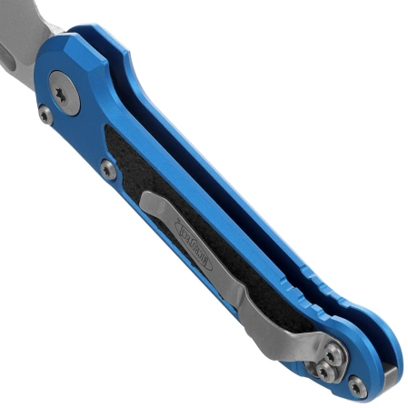 Microtech LUDT Gen III T/E Automatic Knife Blue Aluminum, Stonewashed P/S M390MK by Tony Marfione (1136-11BL)