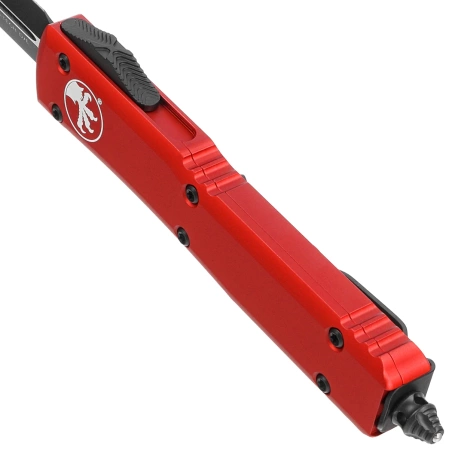 Nóż automatyczny OTF Microtech Ultratech D/E Red Aluminium, Black M390 by Tony Marfione (122-1RD)