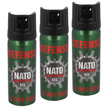Zestaw trzech gazów pieprzowych Sharg Nato Defence Gel 2mln Cone 50ml (41050-C)