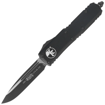 Microtech UTX-85 S/E OTF Knife Black Aluminum, Tactical M390 (231-1T)