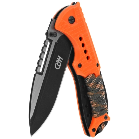 Nóż składany Herbertz CJH Orange Plastic/Paracord, Black 420 (10000356)