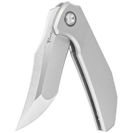 Reate Knife Tiger Diamond Texture Titanium, Belt Satin M390 by Alvin Lee (TG TDP.SAT)