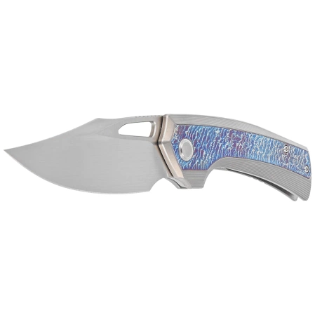 Nóż składany WeKnife Nefaris LE No 147/260 Gray/Flamed Titanium, Hand Rubbed Satin CPM 20CV (WE22040FA-1)
