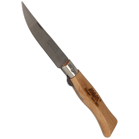 MAM Douro Pocket Knife with Blade Lock, Light Beech Wood 75mm (2006-LW)