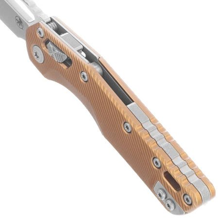 Nóż składany Microtech MSI S/E Tan Fluted Aluminium, Apocalyptic M390MK by Tony Marfione (210-10APFLTA)