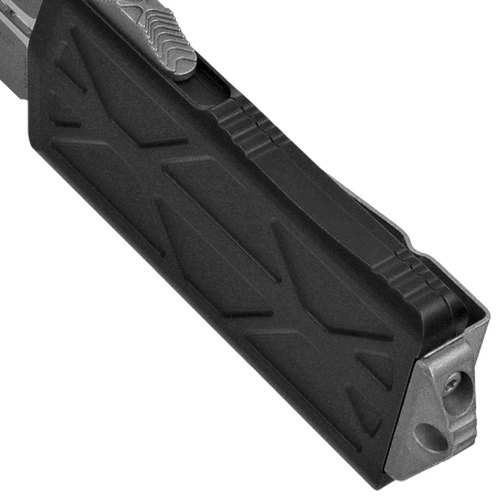 Nóż automatyczny OTF Microtech Exocet D/E Black Aluminium, Apocalyptic M390MK by Tony Marfione (157-10AP)