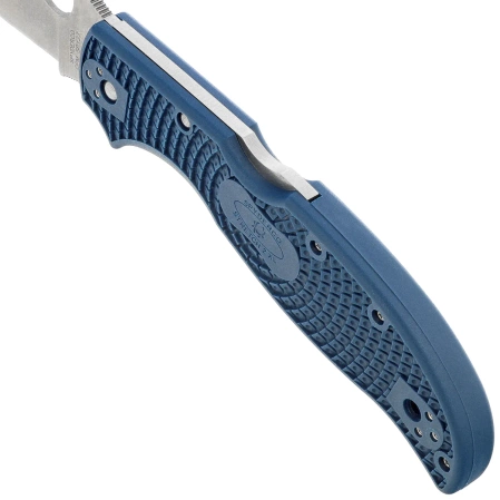 Spyderco Stretch 2 XL Lightweight Knife Cobalt Blue FRN, Satin CPM SPY27 by Sal Glesser (C258PCBL)