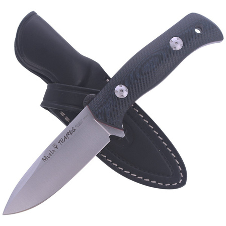 Muela Knife Bushcraft Black-Blue Micarta, Satin 14C28N CRYO-T (TUAREG-10M)