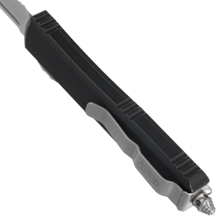 Nóż automatyczny OTF Microtech Ultratech T/E Black Aluminium, Stonewashed P/S M390 by Tony Marfione (123-11)