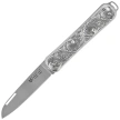 Fox Vulpis LE No 140/300 Pocket Knife Sterling Silver 925, Polished M390 (FX-VP130 AG)