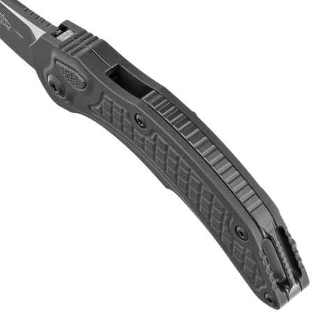 Microtech Brachial Auto Black Aluminium, Black M390 by Bastinelli and Tony Marfione (268A-1T)