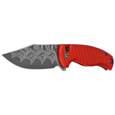 Civivi Knife Stormhowl Red Aluminum, Damascus (C23040B-DS1)
