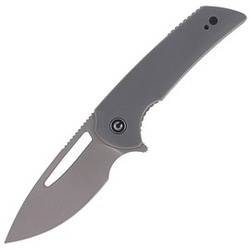 CIVIVI Knife Odium Gray G10, Stonewashed by Ferrum Forge Knife Works (C2010A)