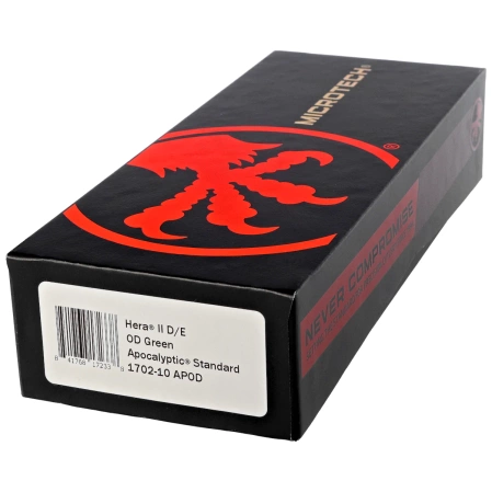 Microtech Hera II D/E OTF Knife OD Green Aluminum, Apocalyptic M390MK by Tony and Sean Marfione (1702-10APOD)