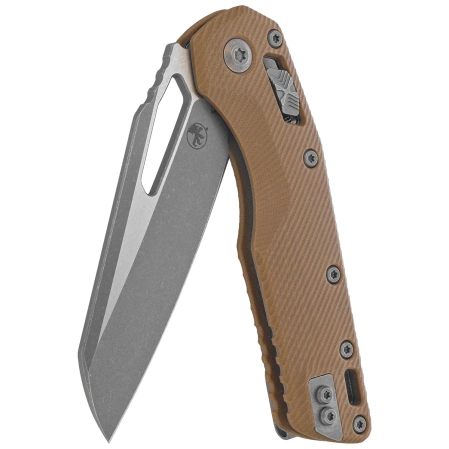 Microtech MSI S/E Ram-Lok Tan Fluted G10, Apocalyptic M390MK by Tony Marfione (210-10APFLGTTA)