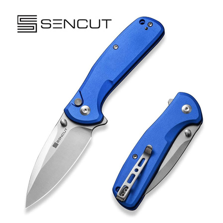 Sencut ArcBlast Bright Blue Aluminium, Satin 9Cr18MoV Knife (S22043B-3)