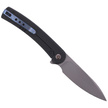 WE Knife Upshot LE No 246/410 Black Ti, Polished Bead Blasted CPM 20CV (2102A)