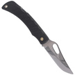 Mikov Crocodile Black ABS Folding Knife, Mirror Finish with Clip (243-NH-1/B BLACK/CLIP)
