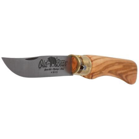 Antonini Old Bear Classical XL Olive Wood, Satin AISI 420 (9307/23_LU)