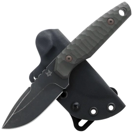 Nóż Fox KS OD Green G10, Top Shield Antracite Stonewashed Niolox by GZ Tactical Knives (FX-627 G10OD)