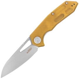 Nóż składany Kubey Vagrant Ultem, Sand Blasted 14C28N by Maksim Tkachuk (KU291Q)