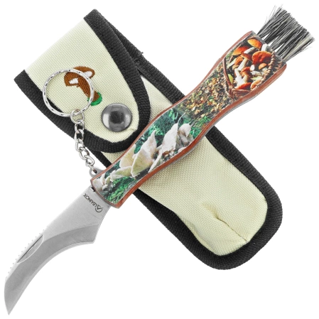 Martinez Albainox Setera 3D Mushroom Knife Madera Wood, Satin 3Cr13MoV (18210)