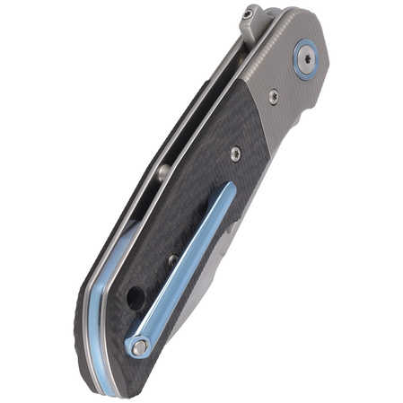 Nóż składany MKM Clap Carbon Fiber, Satin M390 by Bob Terzuola (MK LS01-CT)